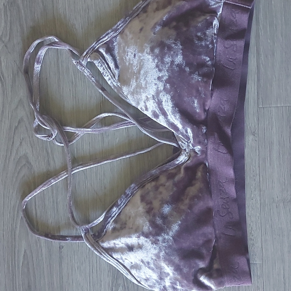 Velvety purple bralette